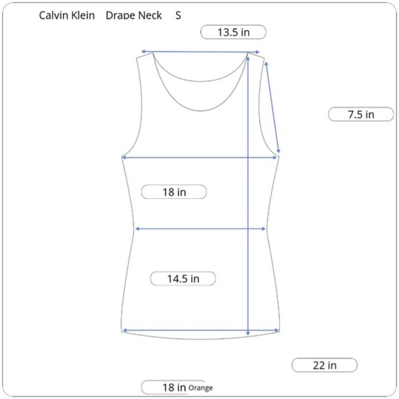 Calvin Klein Sleeveless Drape Neck Multi Colored S - Picture 5 of 5